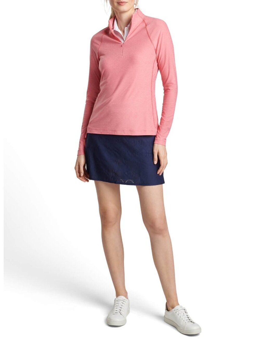 Peter Millar Women’s Raglan Sleeve Perth Layer Pullover Pink Small New with Tag